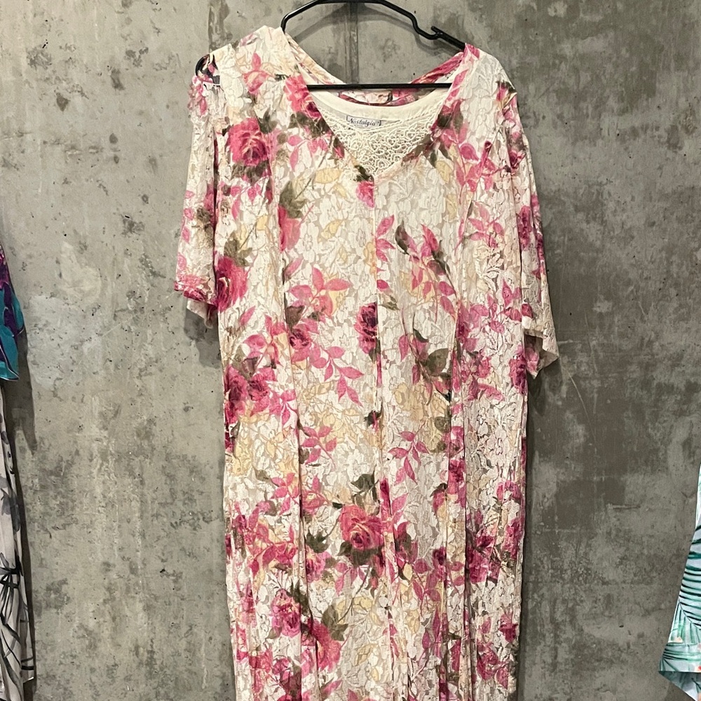 Lace floral dress